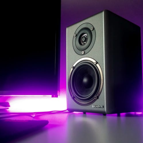 Black Speaker Close-up Photography